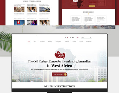 Investigative Journalism Web design