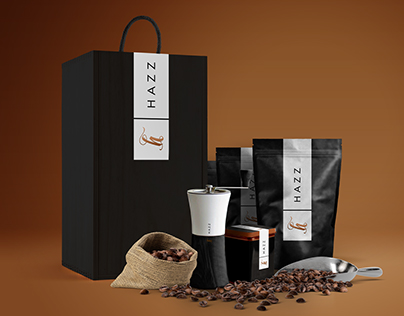 Hazz Turkish Coffee Package Presentation Sketch
