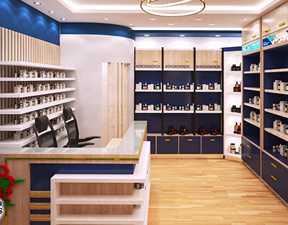 Modern Pharmacy Interior Design - Soma Bay Hurghada