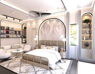 Girl's bedroom and WIC | Modern Wabi-sabi style