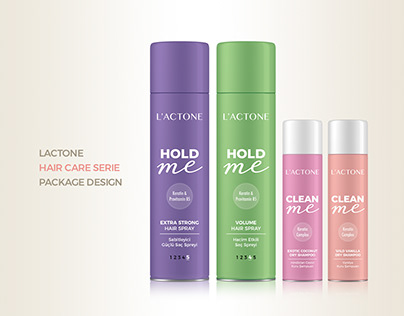 LACTONE HAIR CARE SERIE PACKAGE DESIGN
