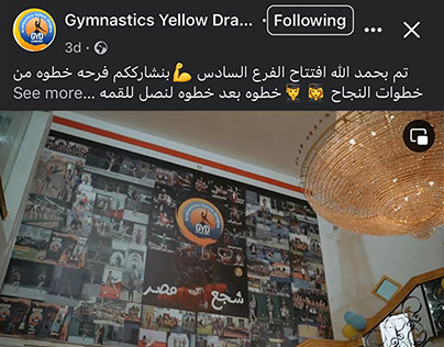 gymnastics yellow dragon banner