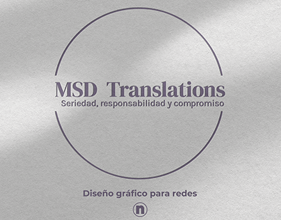 Diseño Gráfico - MSD Translations, Traductores.