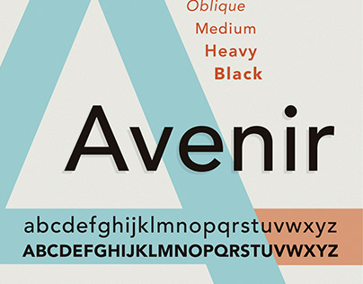 Avenir Type Specimen Poster