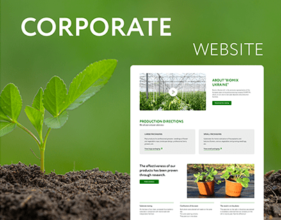 Corporate website for "BIOMIX UKRAINE"