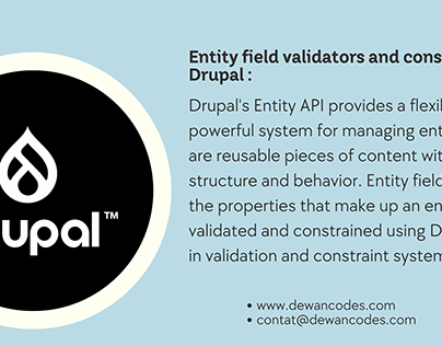 Entity field validators and constraints in Drupal :