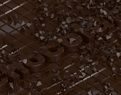 Chocolate 3D Text