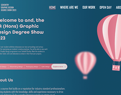 Coventry Degree show Website