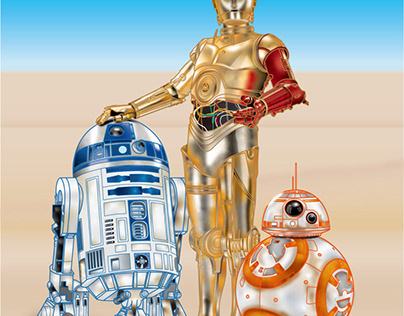 STAR WARS    R2-D2  C-3PO  BB-8