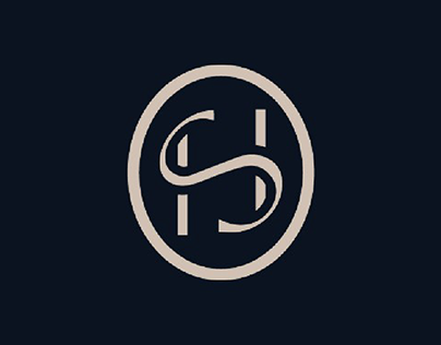 SH logo design for men luxurious expensive clothes
