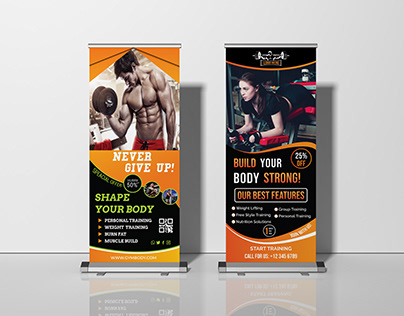 Fitness / GYM Roll-up Banner