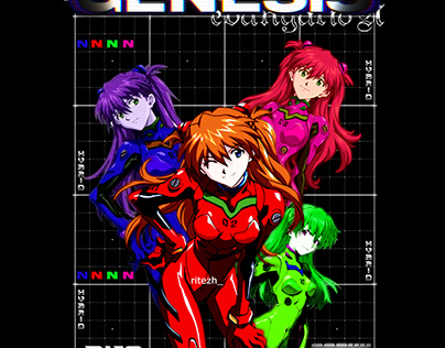 Neon Genesis Evangalion T-Shirt Design | Anime T-Shirt