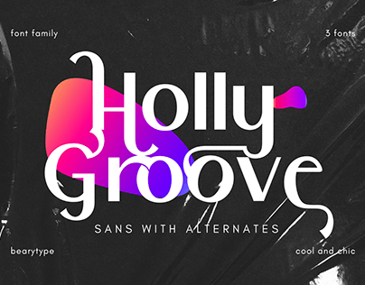Project thumbnail - Holly Groove - Sans Serif with alternates character