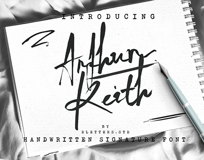 Arthur Keith - Signature Style Font