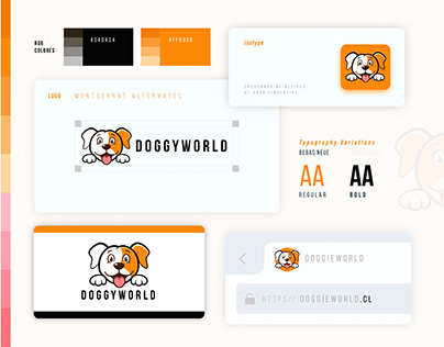 Doggy World Logo & Brand guideline