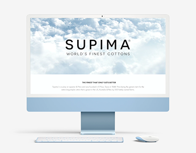 Webpage Design: Supima for Postfold
