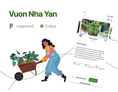 Vuon Nha Yan - Plants shop App Design