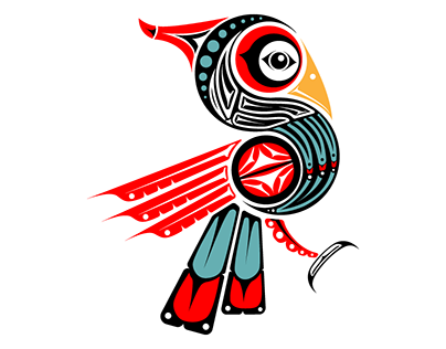 Haida Art Woodpecker