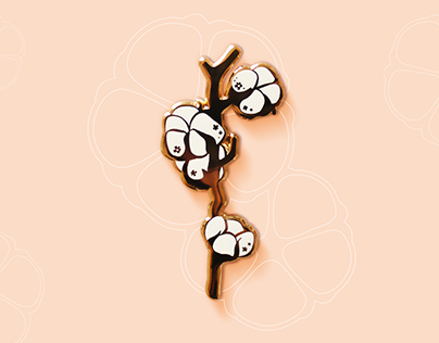 Fleur de Coton — Enamel pins