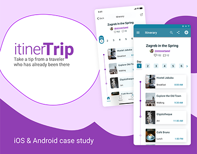 itinerTrip: Travel itinerary iOS Android app case study