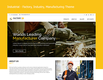 Industrial - Factory, Industry, Manufacturing Theme
