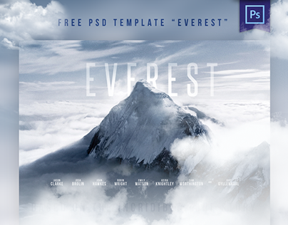 FREE PSD MOVIE TEMPLATE "Everest"