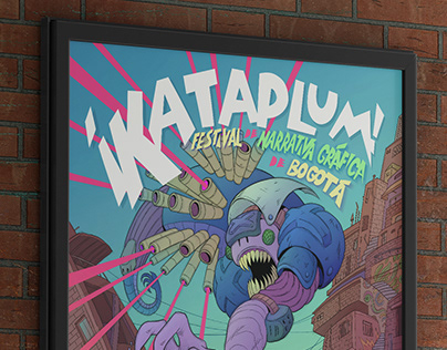 Poster design-comic art/ ¡Kataplum!
