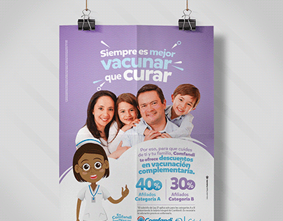 Poster Vacunación - COMFANDI