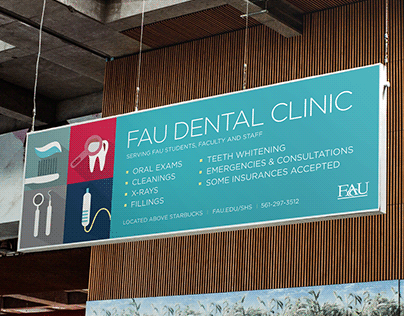 FAU Dental Clinic Poster + Banner