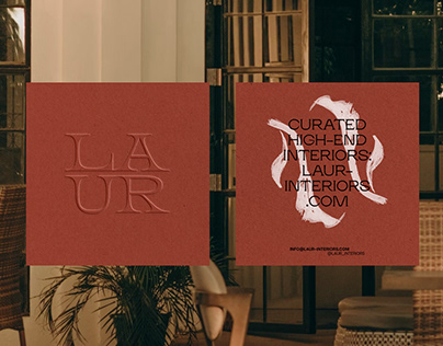 LAUR / Interior design studio brand identity