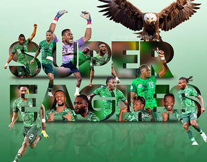 Poster design for the Super Eagles of Nigeria