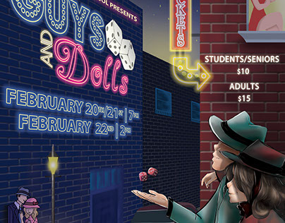 Guys and Dolls Musical Poster