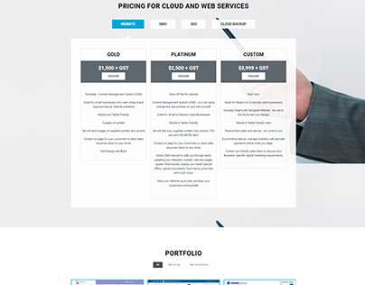 Perth IT support services : Creative Website Layout
