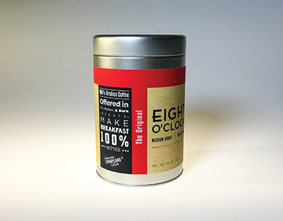 Eight O'Clock Coffee Packaging Redesign