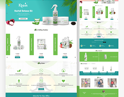 Cosmetic products and exceptional UI/UX design Ktein
