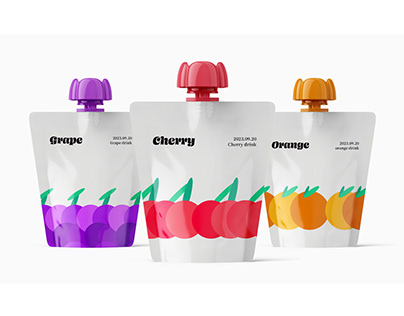 Fruit juice packaging design