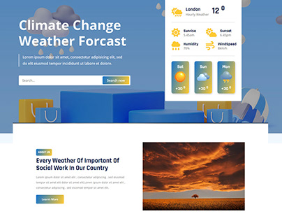 Mugni - Weather Forcast HTML5 Website Template