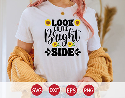 Look on the Bright Side T-shirt Design
