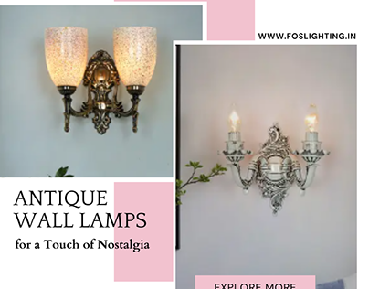 Antique Wall Lamps for a Touch of Nostalgia
