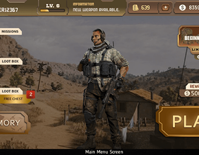 Game UI Design, Delta Protocol | The Desert War