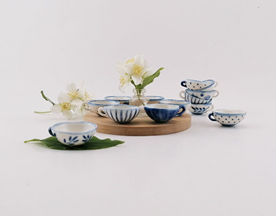 Miniature teacups collection