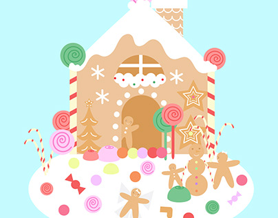 Cute Gingerbread House
