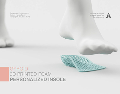 Personalized Gyroid Insole - 3D printed foam