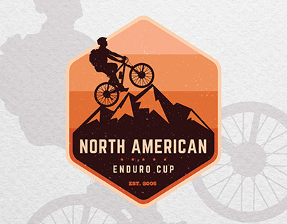 Mountain bike club "North American" Logo Design