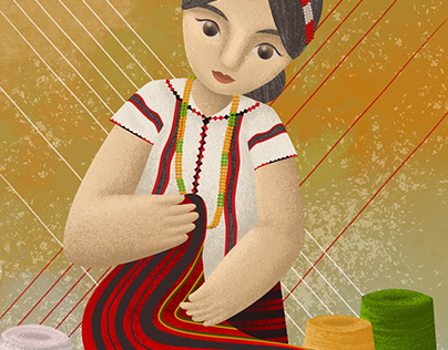 Ifugao Woman Illustration