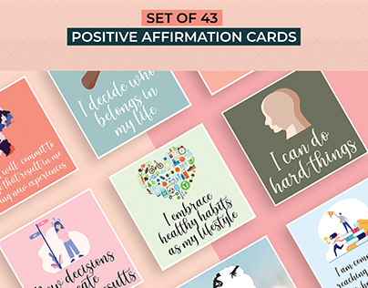 43 Positive Affirmation Cards Set