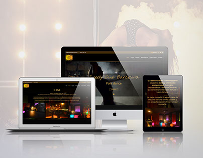Diseño web Para Sweety Club Barcelona.
