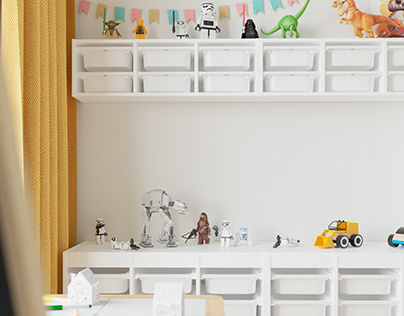 Playroom for children in a penthouse in Kiev.