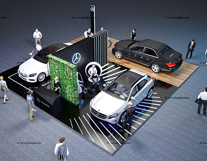 Mercedes Hybrid Car Display