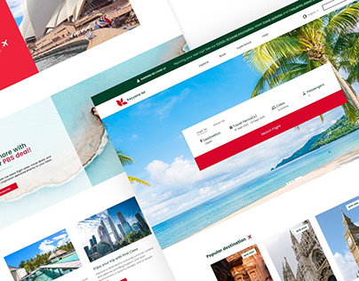 Travel Airline Landing Page | Rayyana Air